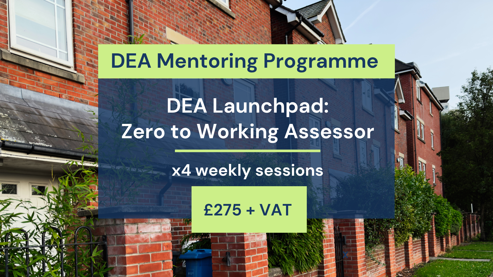 DEA Launchpad: Zero to Working Assessor (partner Bluewire Hub) (4 Sessions)