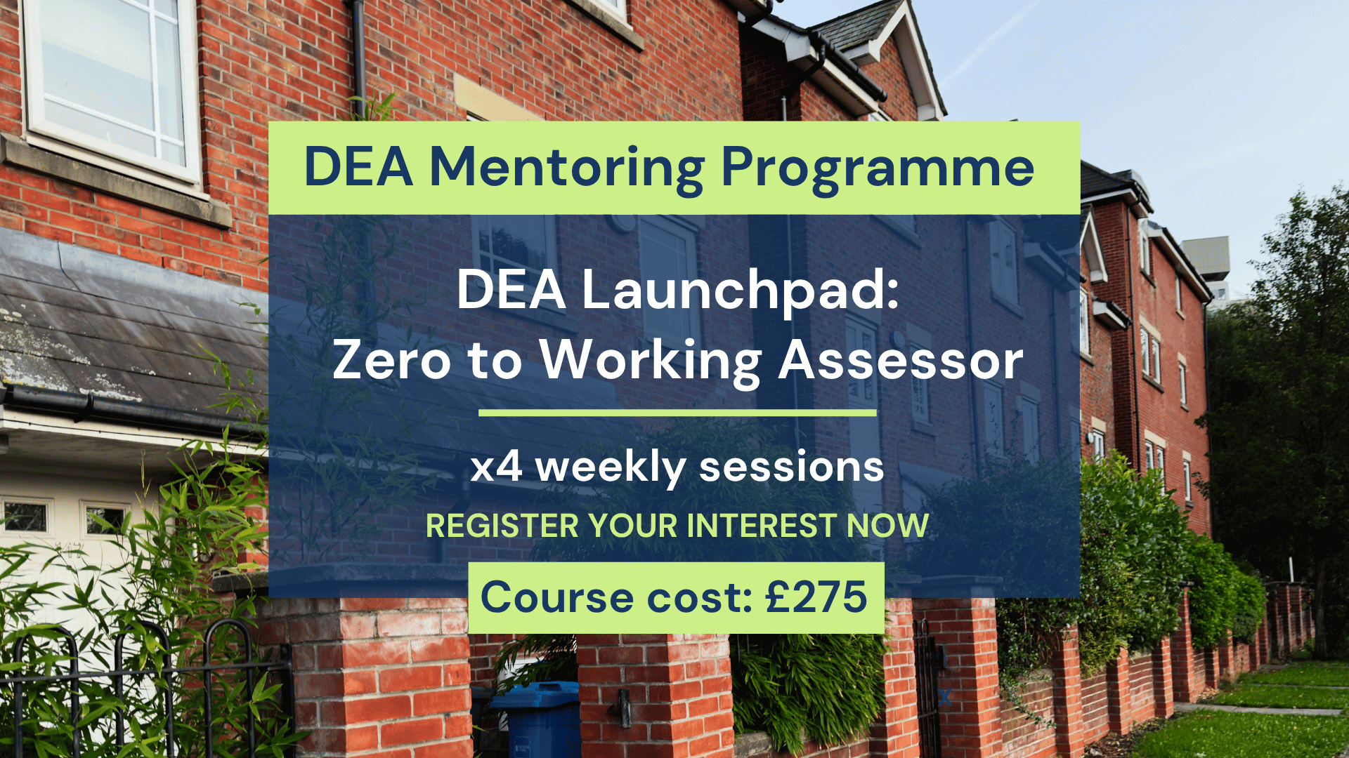 DEA Launchpad: Zero to Working Assessor (partner Bluewire Hub) (4 Sessions)